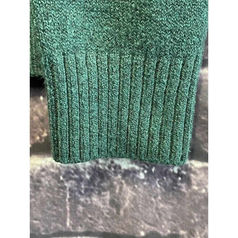 Banana Republic Eco Sweater Mens XL Green Brushed Knit Heritage Academia Classic